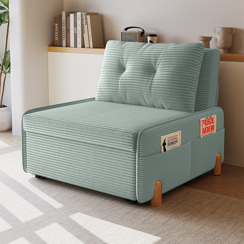 网红款折叠灯芯绒多功能沙发床