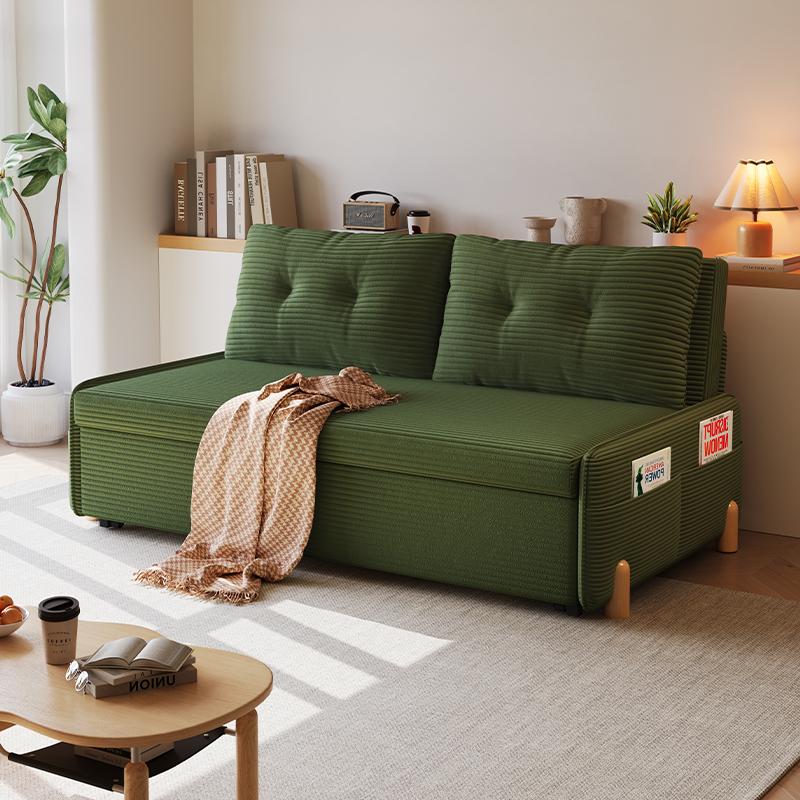 网红款折叠灯芯绒多功能沙发床