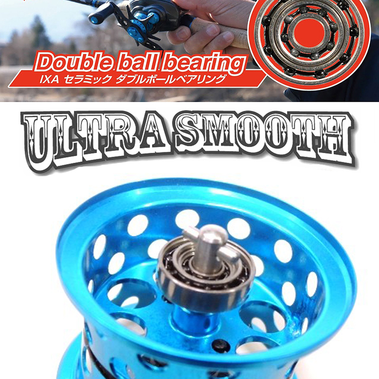 KTF双滚珠路亚水滴轮改装轴承