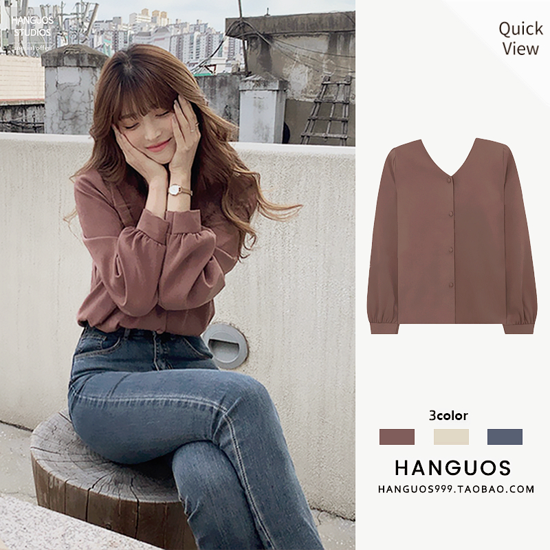 冬款百搭风新款气质衬衫