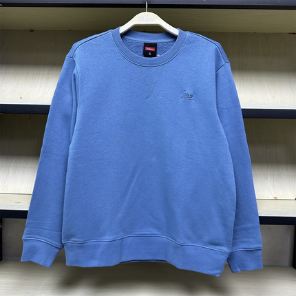 班尼路秋冬男女同款刺绣鲸鱼标加厚套头圆领长袖卫衣 8821303M767