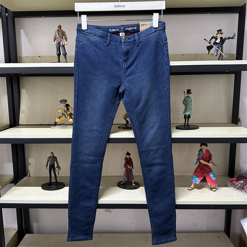班尼路春秋新品女装时尚简约纯色柔软牛仔裤休闲打底长裤88541910