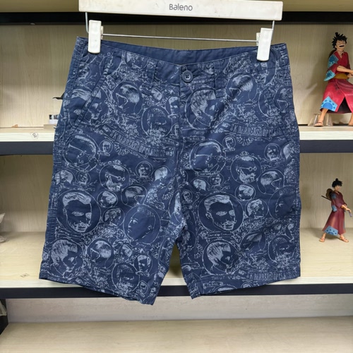 班尼路夏季短裤Sk修身潮流满版印花五分裤时尚百搭28710017