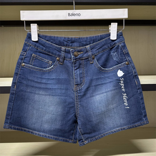 班尼路夏季新品阿童木女装时尚百搭牛仔超短裤52811903