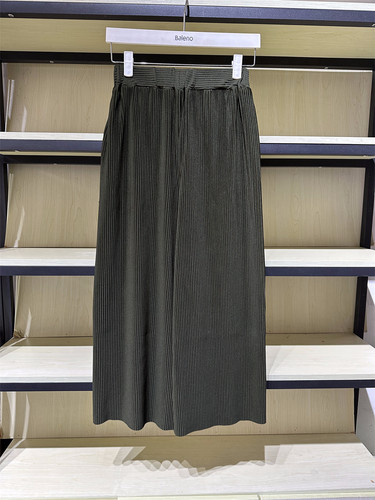 班尼路春夏季新品女装 百搭通勤束腰宽松直筒阔腿休闲裤88912926