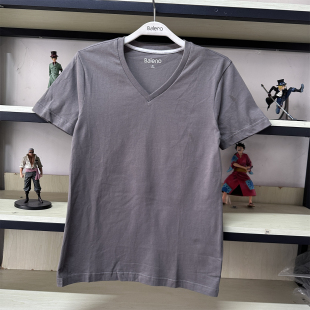 短袖 班尼路正品 纯色男青年v领纯棉打底衫 男夏季 t恤88902701 新款