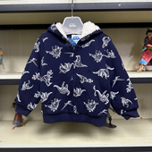 班尼路baleno junior冬装 男童小中大童加绒加厚休闲外套82831502