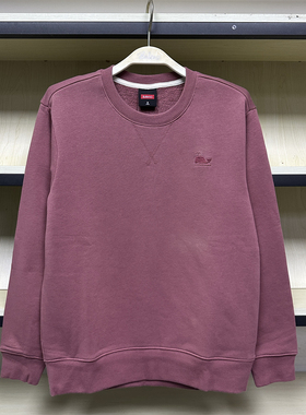 班尼路秋冬男女同款刺绣鲸鱼标加厚套头圆领长袖卫衣 8821303M767