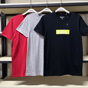 纯棉休闲印花休闲短袖 男女同款 T恤88902211 新品 班尼路夏季