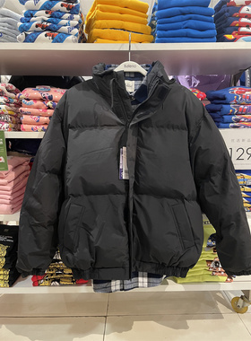 班尼路男装冬季加厚宽松面包服立领束袖休闲夹棉外套8822308M027