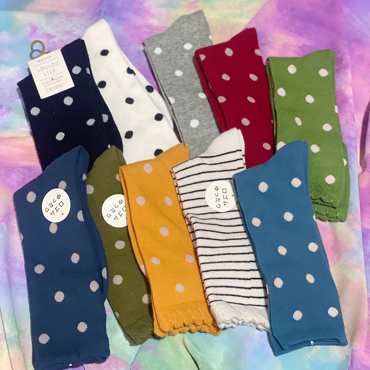 薄款有机棉中筒袜女袜