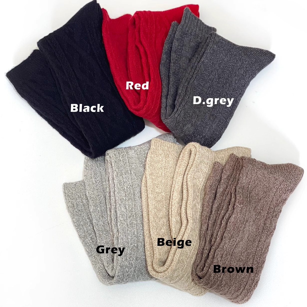 日单羊毛秋冬小腿袜保暖