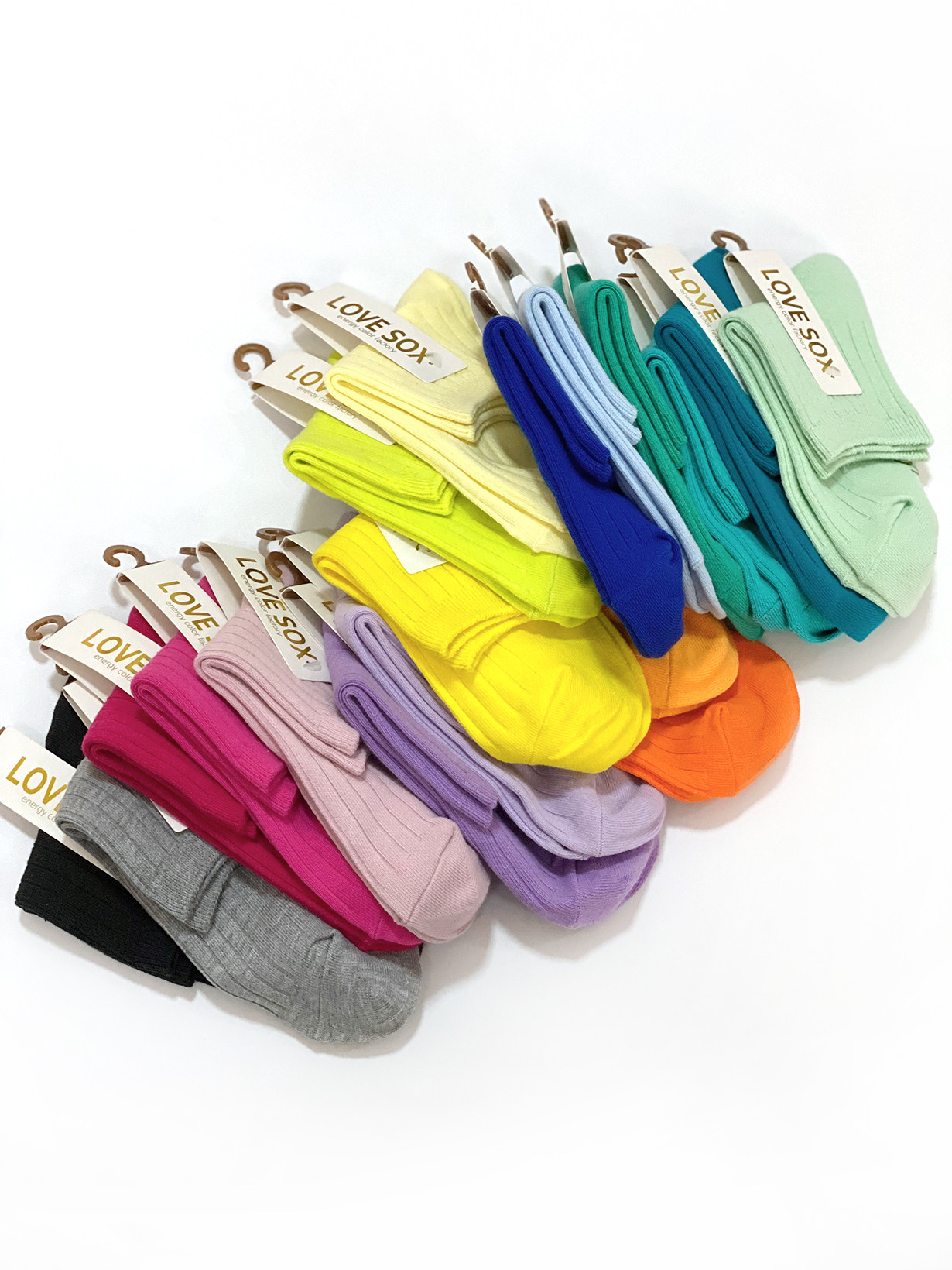 【星空大海与尤克里里】日单春夏彩色百搭女袜中筒袜棉袜透气舒适