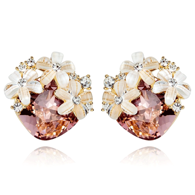 caromay韩国小众设计感花朵耳环