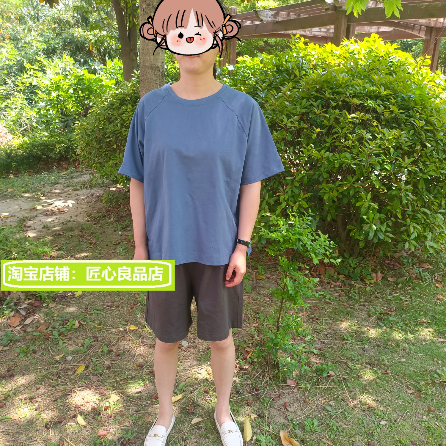 原单男女情侣粗棉线天竺编织睡衣