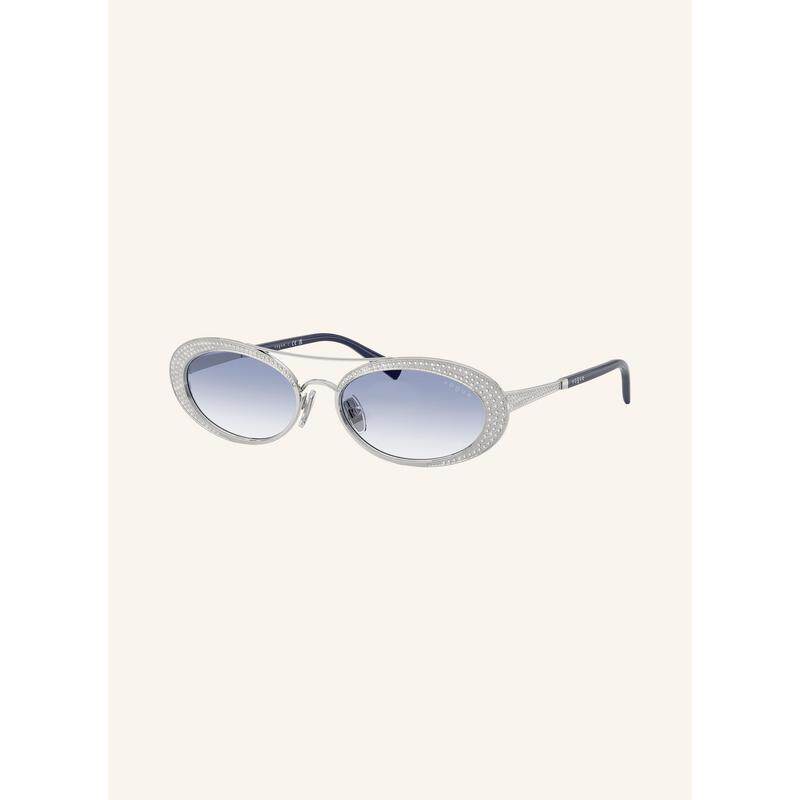 代购vogue男士太阳镜防紫外线遮光滤光抗眩光椭圆金属框镶钻