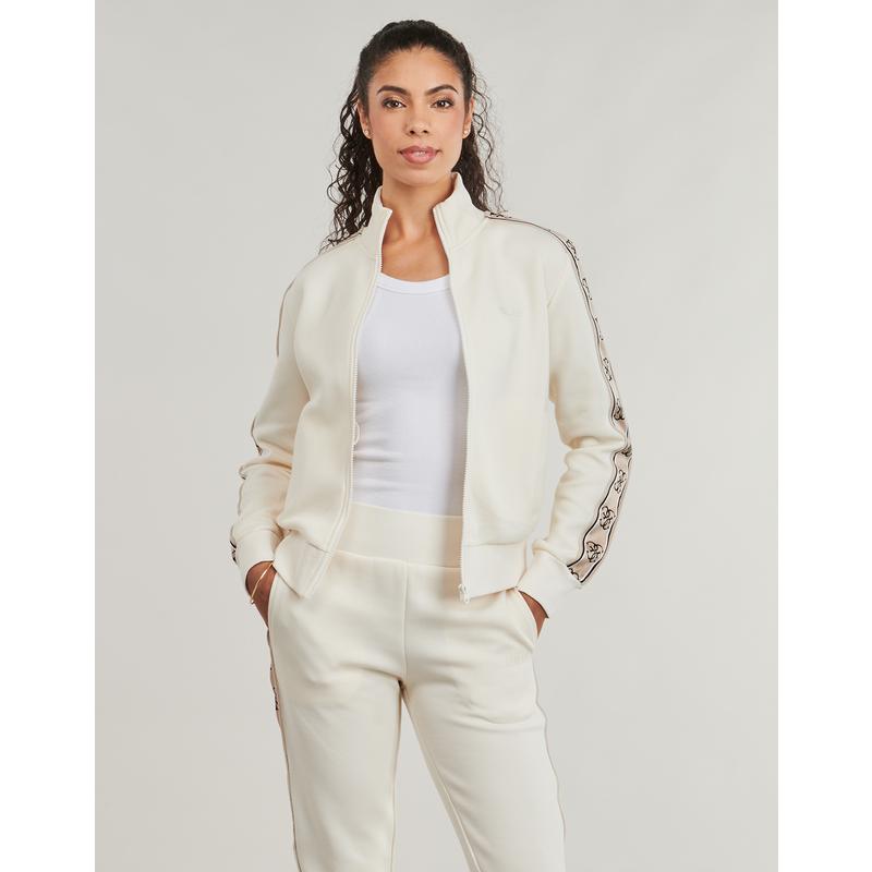 代购GUESS女士卫衣保暖舒适纯色拉链休闲日常外套爆款简约