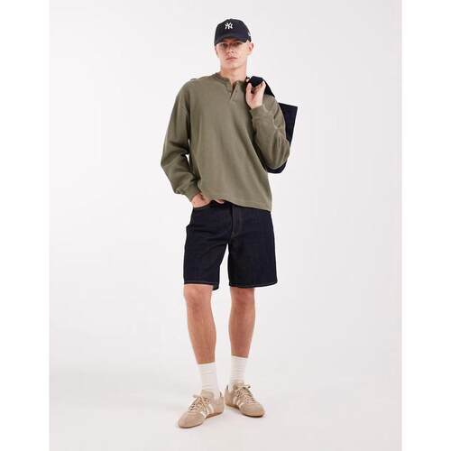 海外代购Levi’s/李维斯男士运动中长裤／短裤宽松版型深蓝色