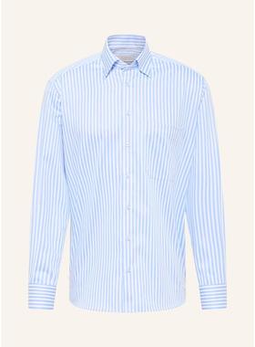 代购eterna条纹衬衫男免烫处理抗皱面料四季百搭透气感强舒适版