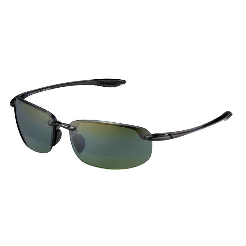 代购MauiJim男女太阳镜偏光防紫外线高清视野抗眩光半框烟灰色