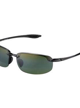 代购MauiJim男女太阳镜偏光防紫外线高清视野抗眩光半框烟灰色