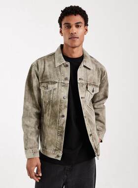 海外代购Levi’s/李维斯男士外套迷彩印花宽松版型日常穿搭