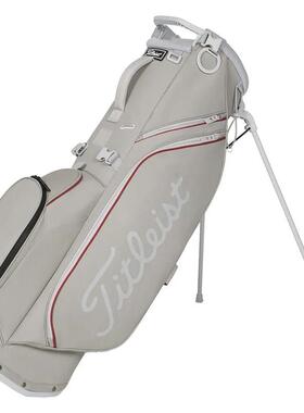 代购Titleist男士高尔夫球包可站立多口袋防雨稳定支撑灰色防水