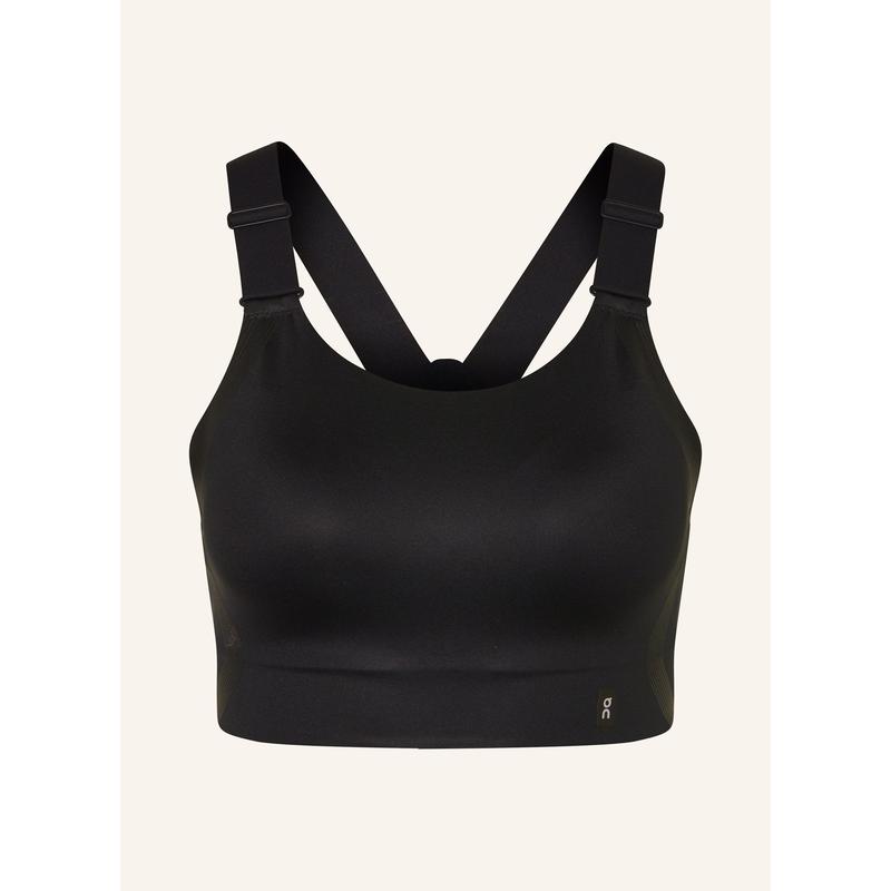 代购ON昂跑女士文胸聚拢支撑黑色无痕运动健身运动内衣爆款简约