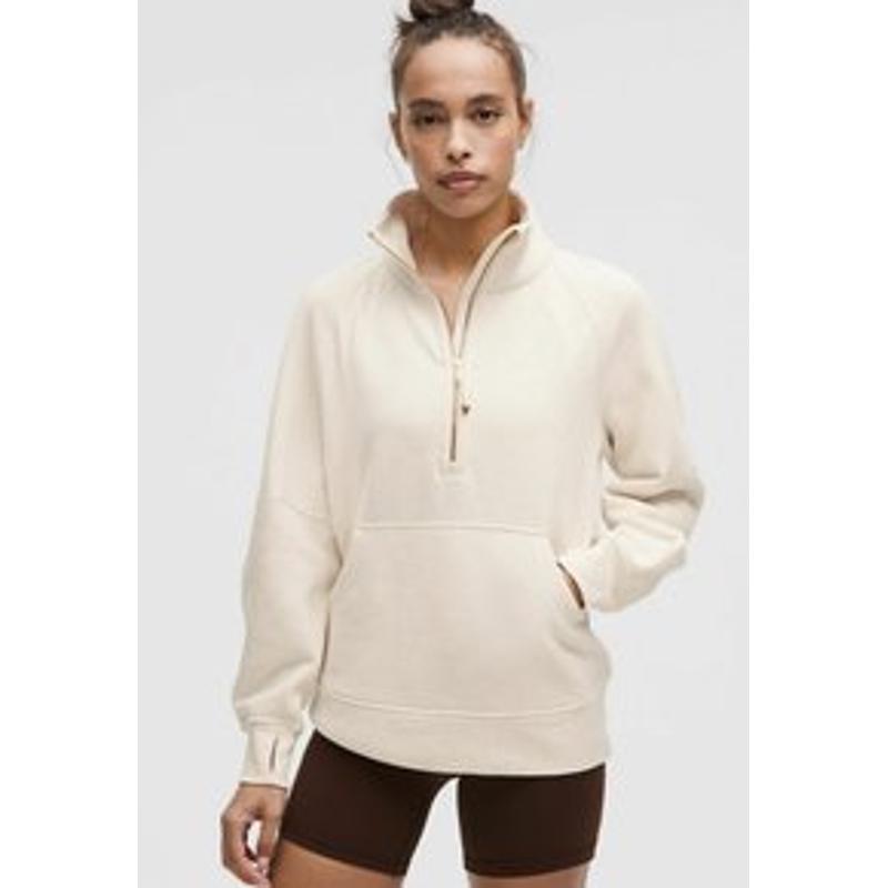 lululemon露露乐蒙女款高领拉链瑜伽外套 舒适抓绒面料 运动训练