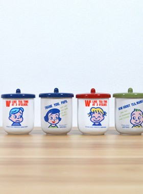 日本osamu goods原田治陶瓷汤吞茶杯手握杯水杯推荐可爱