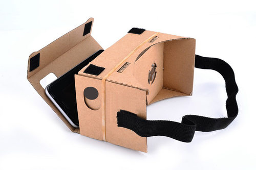 谷歌VR纸盒眼镜头戴式手机3D虚拟现实cardboardVR纸质box魔镜