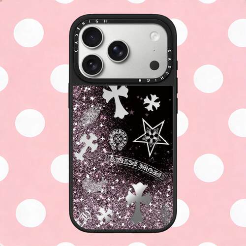 磁吸MagSafe暗黑闪粉星星十字架适用iphone17pro手机壳16promax苹果15镜面14plus日韩13女Air保护套12潮