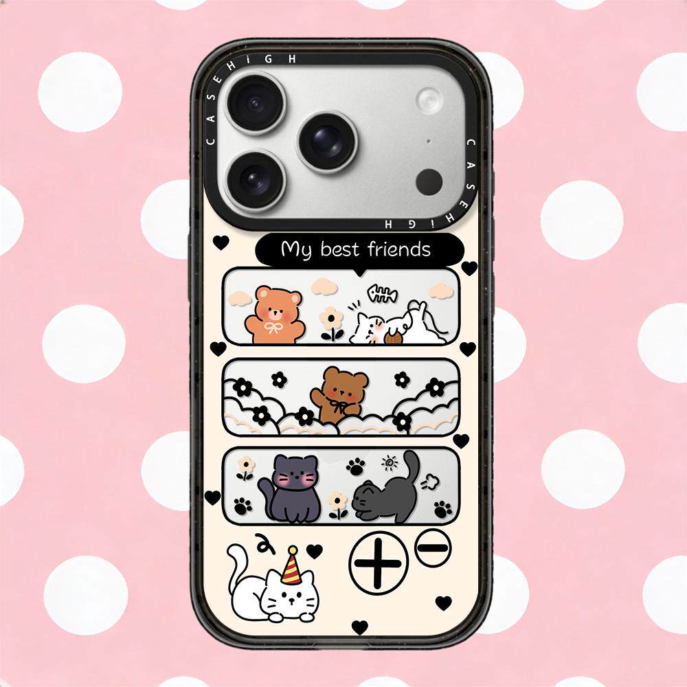 磁吸MagSafe音乐播放器小熊猫咪适用iphone17pro手机壳16promax苹果15透明保护套14plus女13日韩12/Air