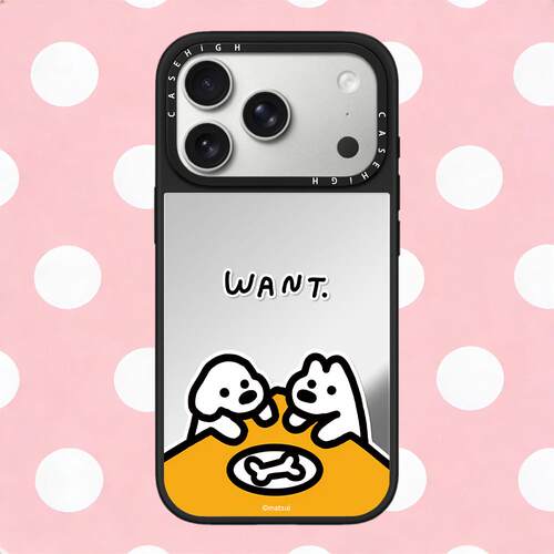 磁吸18MagSafe狗狗Matsui黑白线条适用iphone17pro手机壳16promax苹果15镜面14plus日韩13卡通Air可爱