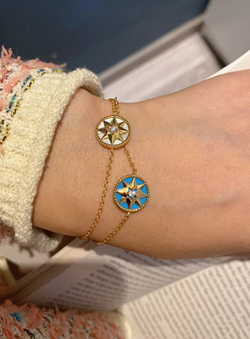 轻奢高级感双面佩戴罗盘手链