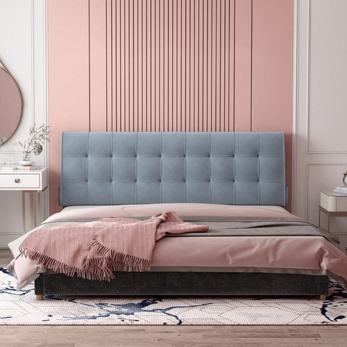 雷梦思海床头靠垫软包床头板大靠背垫床头罩榻榻米改造自粘可拆洗