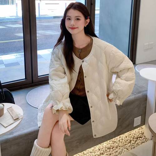 大码女装胖mm羽绒服短款宽松