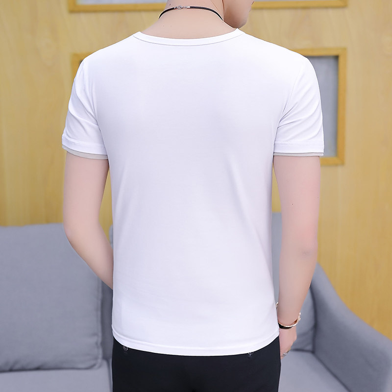 T011-P20大量现货夏季男士圆领潮流纯棉短袖t恤,男装T恤,星座1215-1