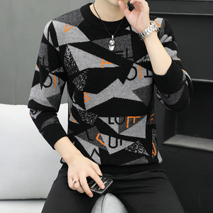 MY6801-P59 秋冬新品仿貂加厚毛衣，男装针织衫/毛衣，星座1215-1