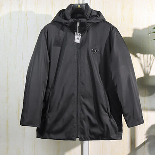 潮流秋冬季 有格调时尚 尾货 节黑色休闲百搭羽绒服外套5021 男装