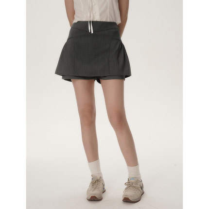 KeepBlue | 甜酷学院风 好绝的双层裤裙 时尚吸晴双层A字短裙女