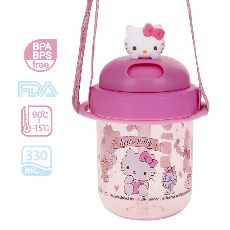 正版三丽鸥HelloKitty吸管水壶