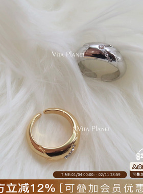 Vita Planet买手店 nescius暮色系列 指针开口戒 百搭小众开口戒