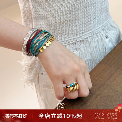 MaryGaitani天然石串珠编绳手链