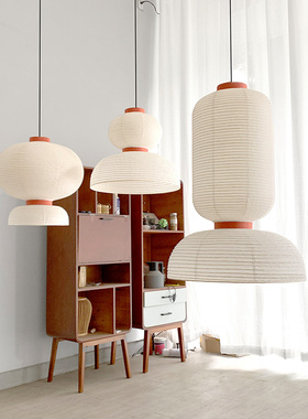 丹麦设计师吊灯日式简约非宣纸灯北欧风客厅餐厅loft艺术网红灯笼