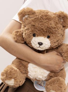 日本进口MUJIE泰迪小熊战士毛绒玩偶抱枕公仔玩具娃娃生日礼物