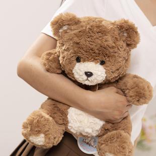 日本进口MUJIE泰迪小熊战士毛绒玩偶抱枕公仔玩具娃娃生日礼物