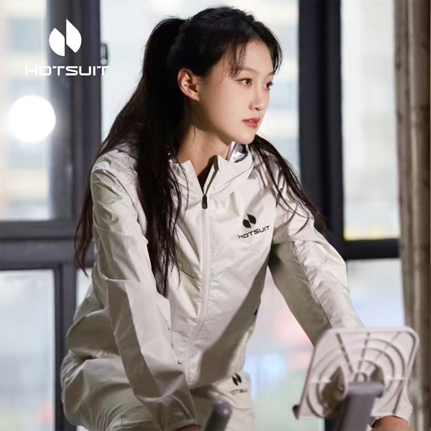 hotsuit后秀暴汗服女男2026春夏跑步运动套装户外瑜伽健身爆汗衣
