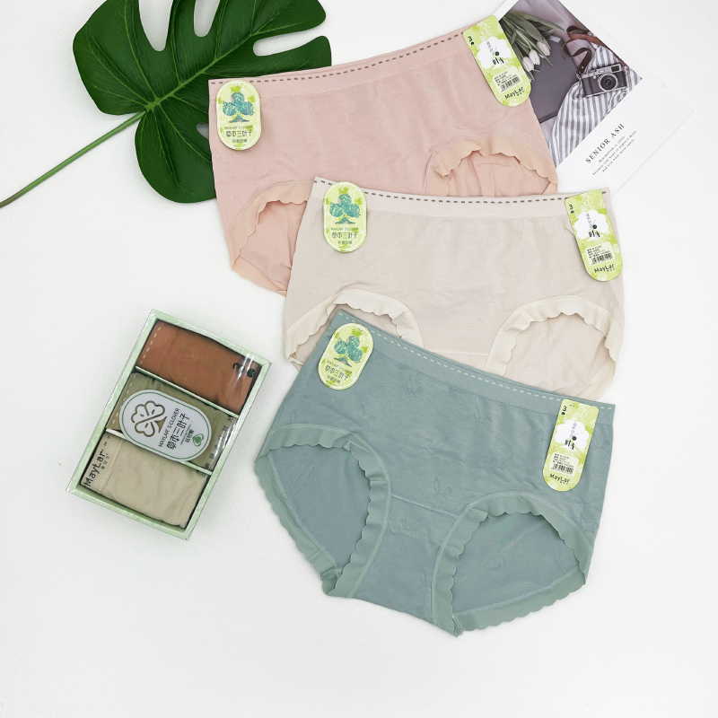 美拉尔草本三叶子内裤女抑菌防螨