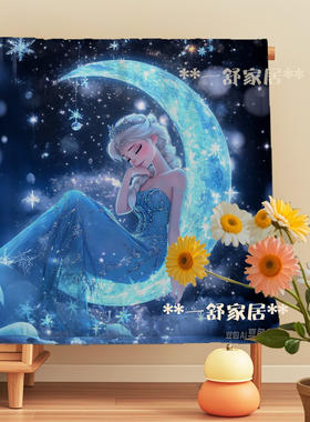 冰雪奇缘纯棉夏凉被爱莎公主女王蓝女孩粉色薄被子空调被午睡小被